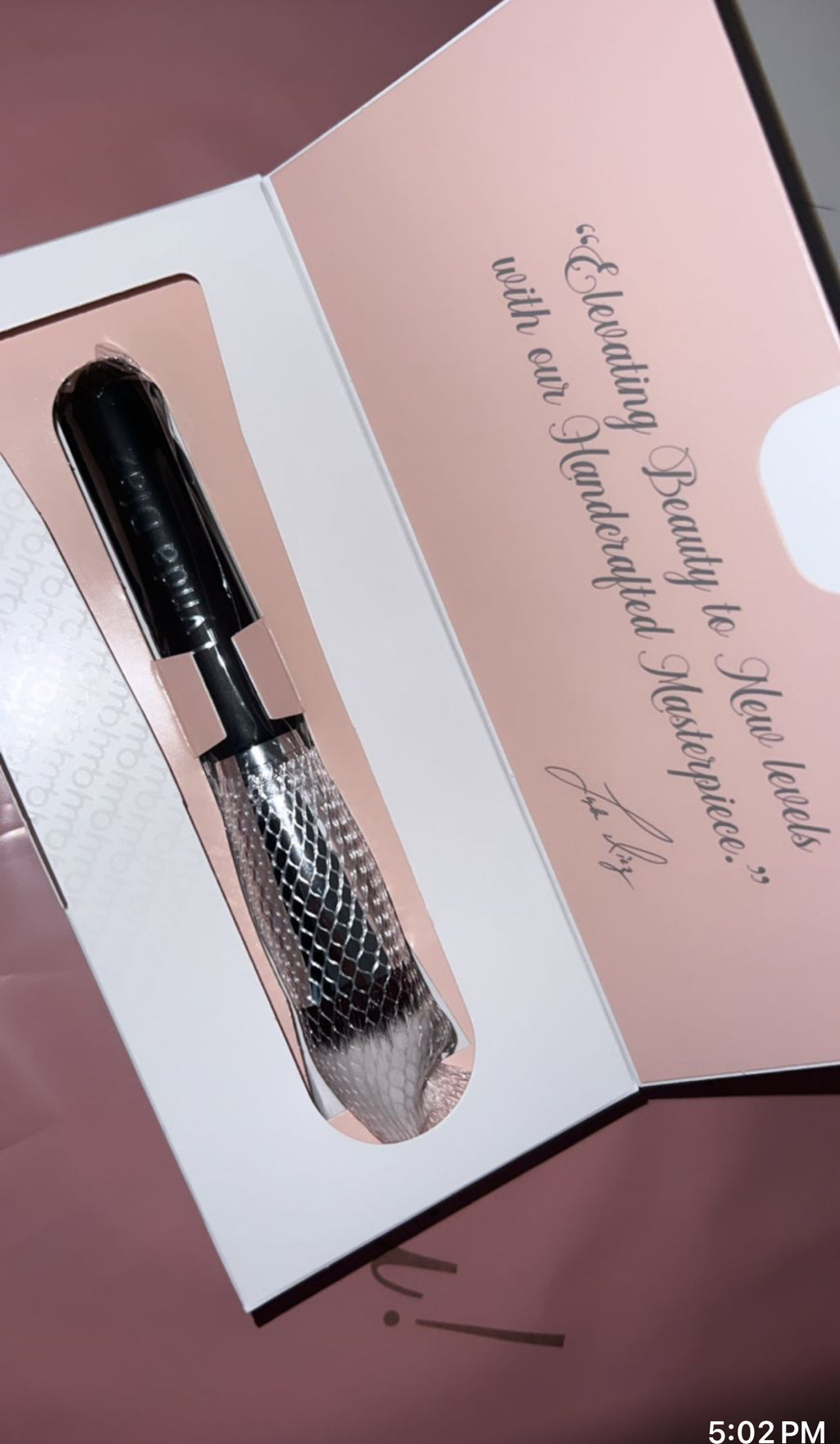 BRUSH HAND CRAFTED Angled CONCEALER  Wooden Brush by LYNDA DIAZ (0011-C)