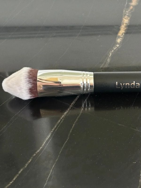 BRUSH HAND CRAFTED Angled CONCEALER  Wooden Brush by LYNDA DIAZ (0011-C)