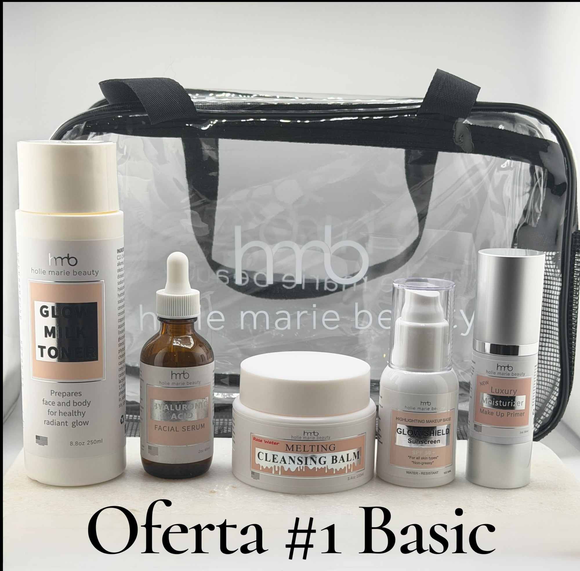 Clear Makeup Bag – Medium | Holie Marie Beauty